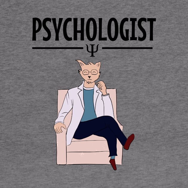 Psychologist cat illustration by cypryanus